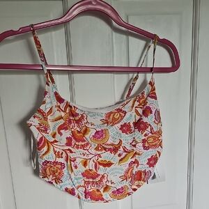 NWT Midnight Sky Floral Print Women's Crop Top